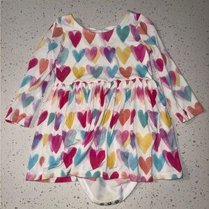 Little Sleepies Twirl Dress w/Bodysuit {Watercolor Love}